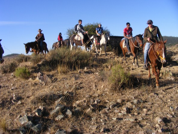 Paisaje de montaña durante el tour de cabalgata de 3 horas.