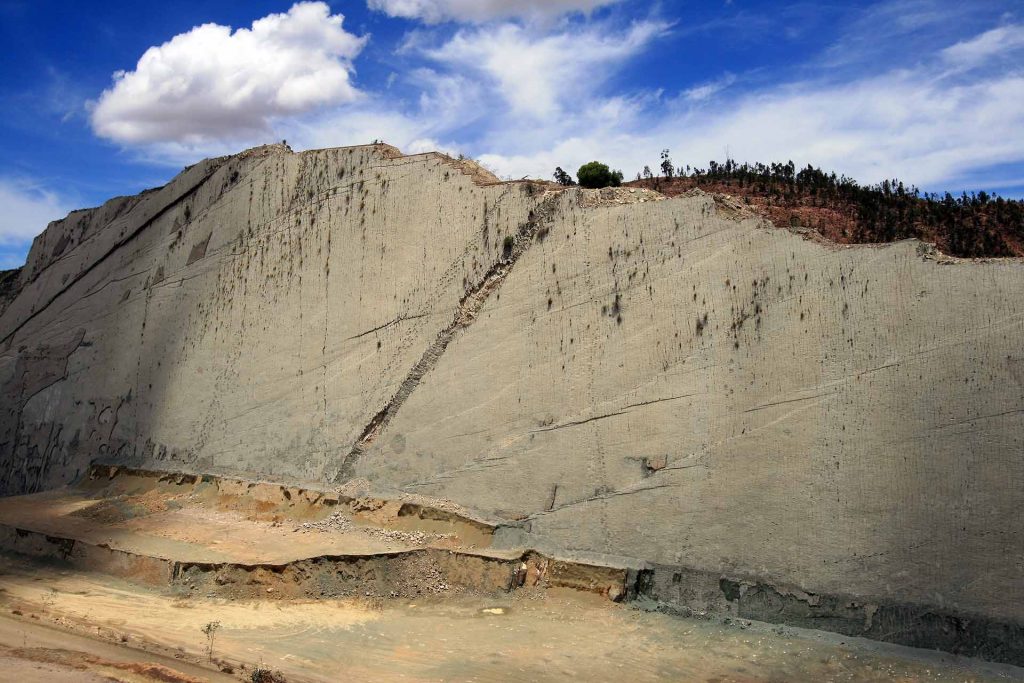 Cal Orck'o dinosaur footprints near Sucre Bolivia